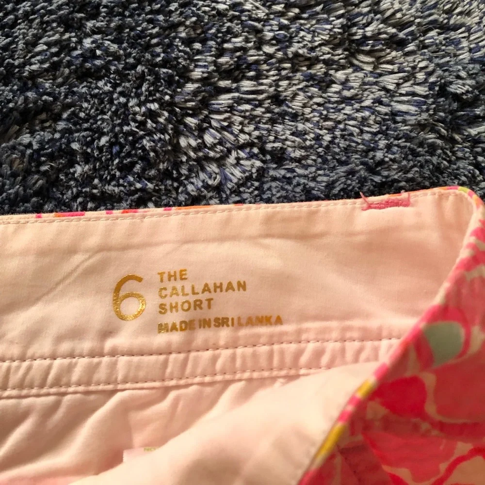 Lilly Pulitzer Vibrant Pink and Yellow Women's Shorts
